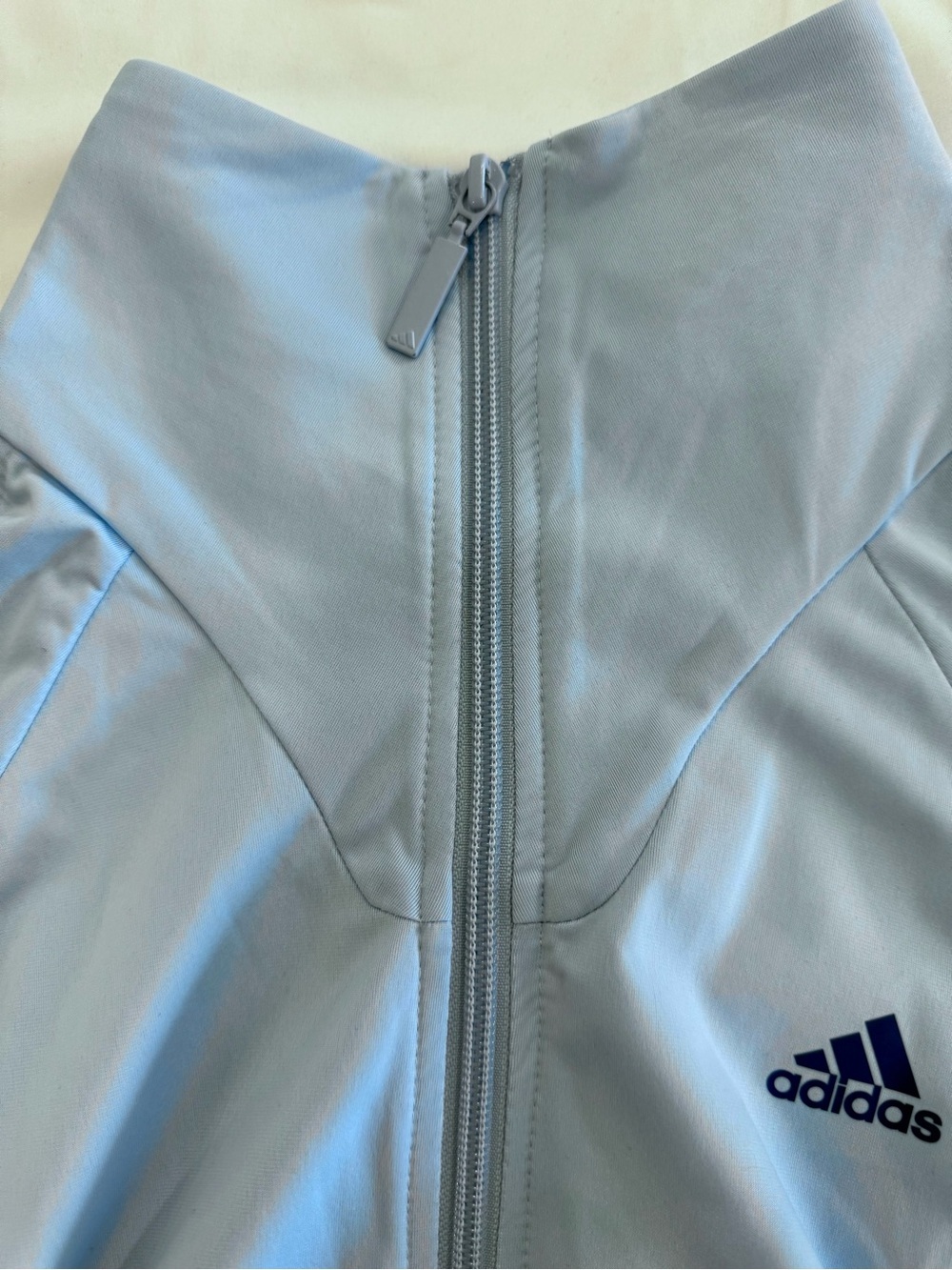 ADIDAS Vintage 2007 Y2K 3-Stripe Full Zip Track Jacket - Light Blue - Med - EUC - Picture 7 of 8